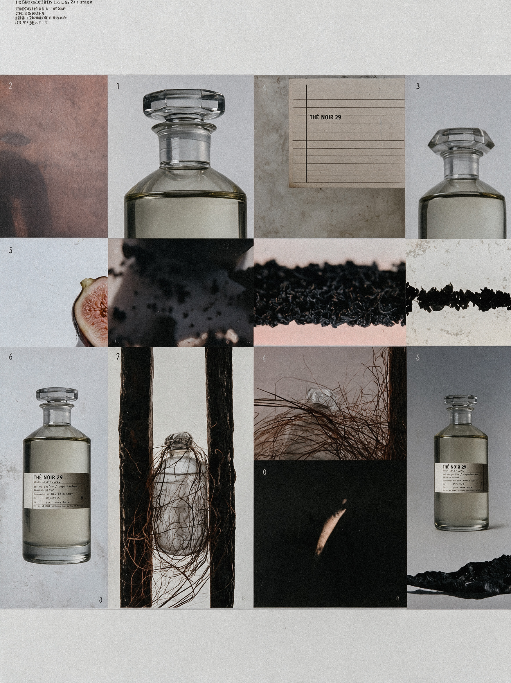 Thé Noir 29 bottle studies